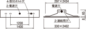 XD504012P2A オーデリック LEDベースライト LED光源ユニット別梱