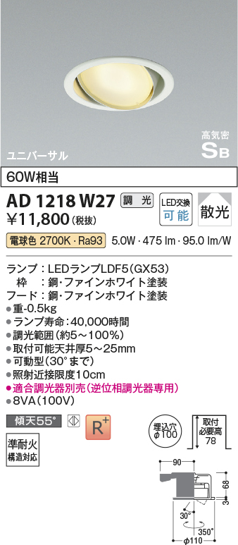 ad1218w27