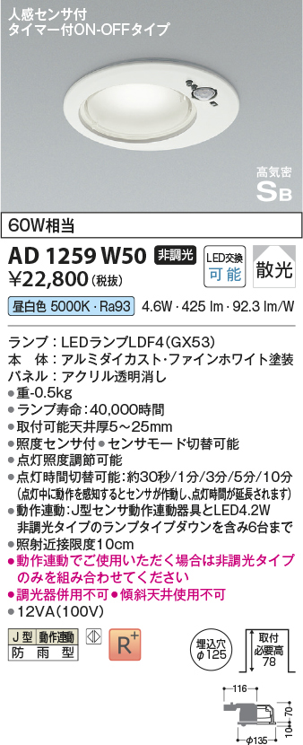 ad1259w50